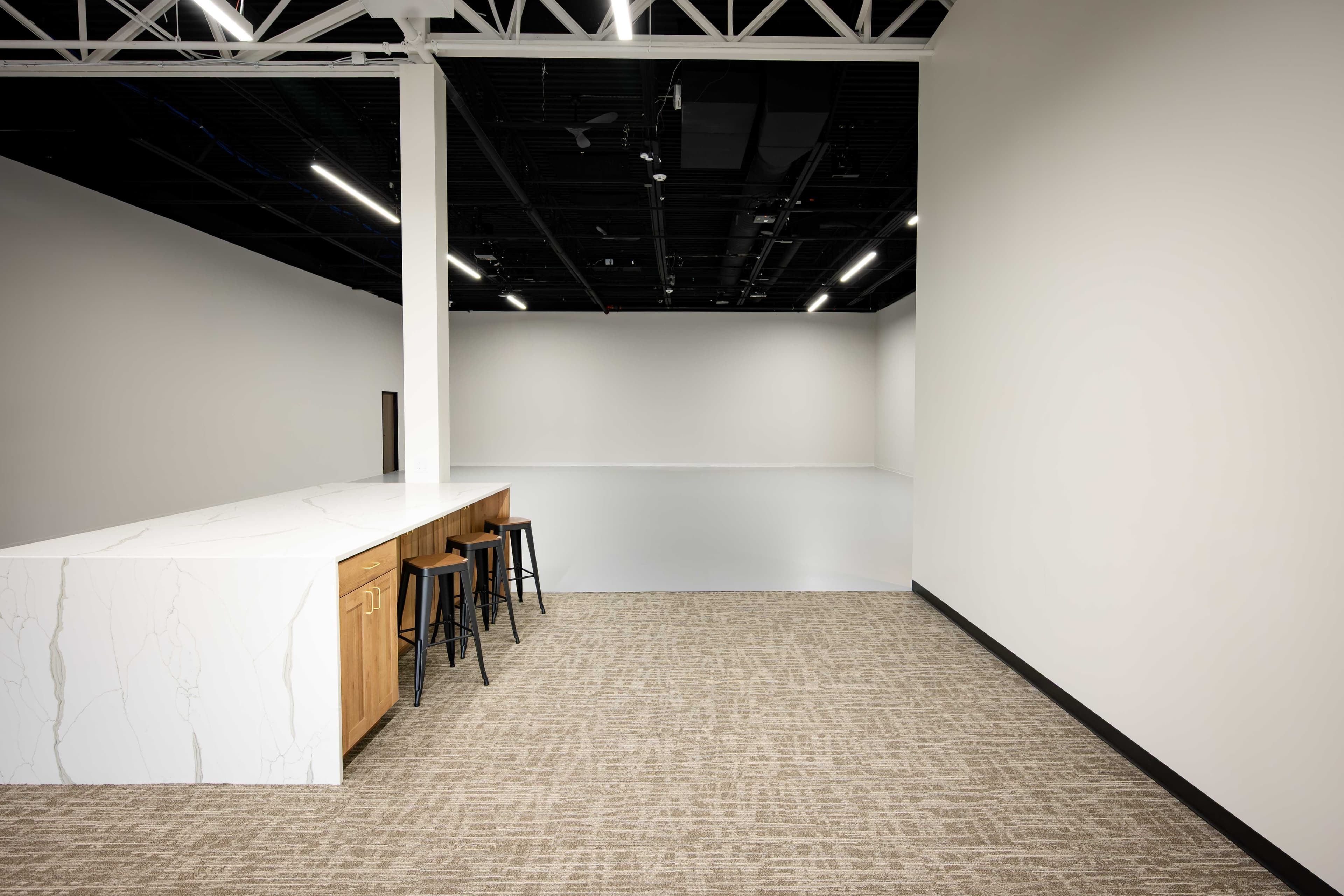 Projective Studios — conference room for client walkthroughs