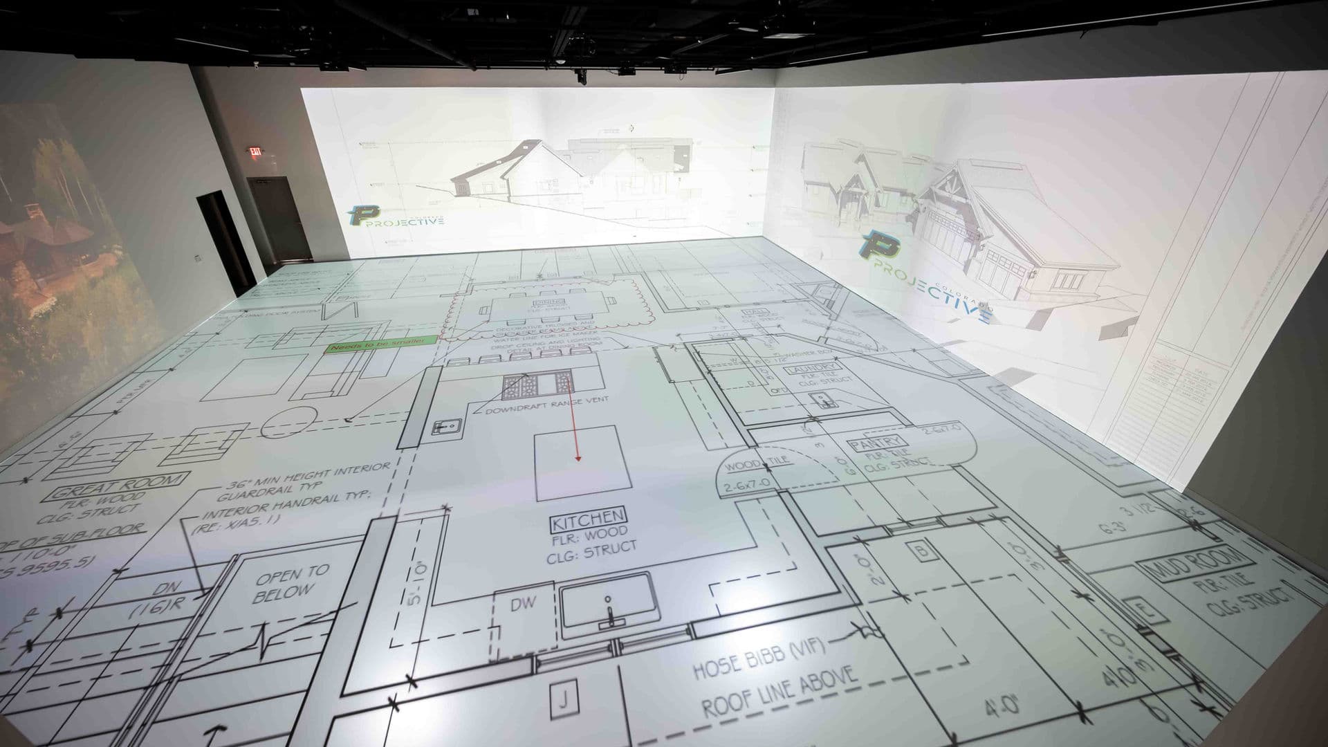 Projective Studios — floor plan projection space